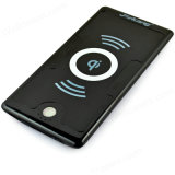 Qi 2 Ways Black Wireless Charging USB Pad Power Bank