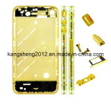 Diamond Middle Plate Housing Faceplate for iPhone 4 (Gold Color) (KS-DMP-4035)