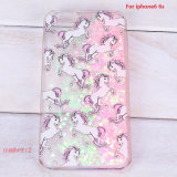 Fluorescent Light Unicorn Quicksand Glitter Case Cover for iPhone 6 6s 6 Plus