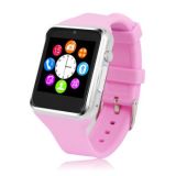 Pink Smart Watch Cell Phone with Sport Bluetooth Sync Cameras Bracelet