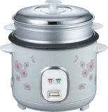 Straight-Housing Electric Rice Cooker, Without/With Steamer. Model R-15