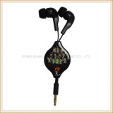 China Manufacturer Promotional Earphones with Black Color