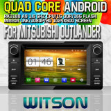 Witson S160 Car DVD GPS Player for Mitsubishi Outlander with Rk3188 Quad Core HD 1024X600 Screen 16GB Flash 1080P WiFi 3G Front DVR DVB-T Mirror-Link (W2-M230)