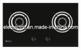 Gas Hob with 2 Burners and Tempered Black Glass Panel - (GH-G712E)