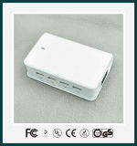 ODM/OEM Flat Multiple Mobile Phone 4 Port USB Travel Charger with UL, CE, RoHS, FCC Approved