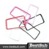 Bestsub Personalized Sublimation Phone Cover for iPhone 5/5s/Se Pink Rubber Frame Cover (IP5K25)