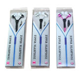 Fashionable Metal in-Ear Zipper Earphones for iPod, High Quality, Logo Imprint Welcomed, Good Price