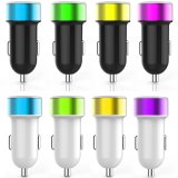 Aluminium Alloy USB Car Charger for iPad and Huawei Mobile Phone 5V 4.8A