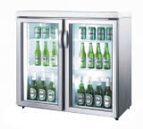 Double Door Desktop Beer Cooler Mini Refrigerator