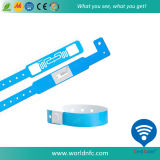 Factory Price One Time Disposable Paper Soft PVC Paper Ntag213 RFID Wristband Bracelet