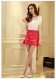 Lady Fashion Candy Color Sexy Lotus Leaf Shape Short Skirt for Girls, Many Colors