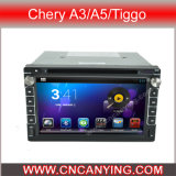 Car DVD Player for Pure Android 4.4 Car DVD Player with A9 CPU Capacitive Touch Screen GPS Bluetooth for Chery A3/A5/Tiggo (AD-7021)