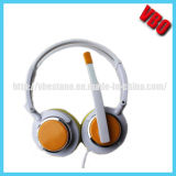 2014 China New Designed Flexible Comfortable Computer Headphone with Rotary Mic