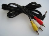 Camera AV Cable 3.5mm Plug to 3 RCAs for Canon