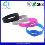13.56MHz RFID Wristband Bracelet with Printing Barcode/Qr Code