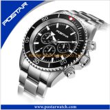 Men's Mechanical Calendar Watch Male Stainless Steel Watch
