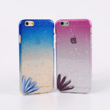 Transparent Water Color Mobile Phone Case 3D Rain Drop Hard Phone Cover for iPhone