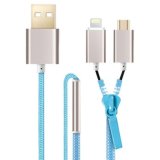 1m Blue Color 2 in 1 USB Cable (RHE-A4-035)
