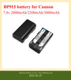 Replacement Digital Camera Battery for Canon Bp915 7.4V 2000mAh-3000mAh
