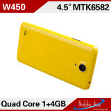 2014 Made in China W450 RAM1GB ROM 4GB Mtk6582 Quad Core Android Mobile Phone China Mobile Touch Screen
