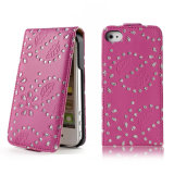 Good Quality PU Leather Mobile Phone Case for iPhone 4/4s