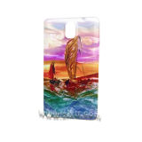 Sailing Boat Oil Painting 3D Relief Cell Phone Back Cover