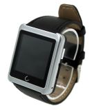 Bluetooth Smart Watch with Ecompass and Leather Strap