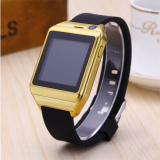 Gold Smart Watch with 3G WCDMA Built in 4GB