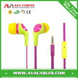Promotion 2014 Newest Design Wired Flat Earphones with Super Bass