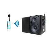 Professional 2.4GHz Wireless Mini Microphone and Black Speaker System