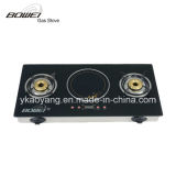 Electric Cooker with Brass Double Burner Gas Stove