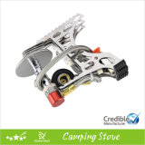 Camping Stove with Foldable Burner Head and Automatic Remote Ignition