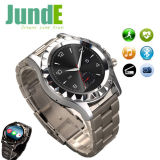 Round Metal Smart Bluetooth Watch with Heart Rate Monitor and Changeable Strap