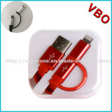 High Quality 2 in 1 Mfi Certified Cable 8pin USB Cable