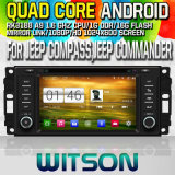 Witson S160 Car DVD GPS Player for Jeep Compass,Jeep Commander with Rk3188 Quad Core HD 1024X600 Screen 16GB Flash 1080P WiFi 3G Front DVR DVB-T Mirror(W2-M202)