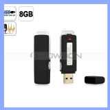 Rechargeable Mini 2 in 1 8GB USB Flash Drive Digital Audio Voice Recorder Dictaphone