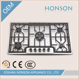 Cast Iron Pansupport Stainless Steel Gas Hob