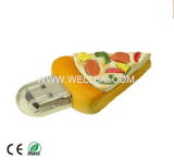 Pizza USB Flash Drive, Food Shape PVC USB Flash Drive
