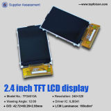 China Manufacturing 2.4 Inch TFT LCD Display with 240X320 Pixels 12 O'clock Viewing Angle MCU/RGB Interface