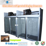 Glass Doors Refrigerated Upright Display Showcase
