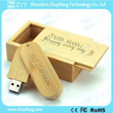 Twist Bamboo USB Flash Drive with Engraved Logo (ZYF1321)