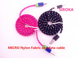 Nylon Fabric Charging USB Cable for 3.5mm Mini Speaker