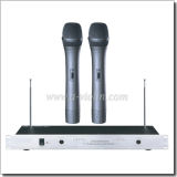 High Grade VHF 170-270MHz Wireless Double Receiver Handheld Microphone (AL-SE2063)
