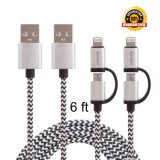 2 in 1 Lightning Micro USB Sync and Charging Cable