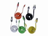 Flat Android Phone Data Sync Cable with Various Color