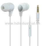 Cell Phone Mobile Earphones with Mic in White Color (HD-ME010)