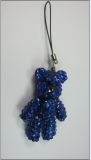 Plastic and Crystal Cell Phone Strap