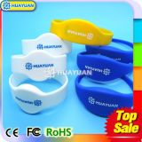 13.56MHz RFID Smart Silicon Wristband Tag with MIFARE Chip