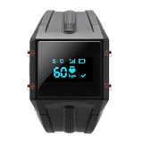 Black Heart Rate Monitor Wrist Smart Watch for IOS and Android