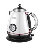 1.2L Cordless Stainless Steel Electric Kettle (pyramid shape with thermometer) [E5b]